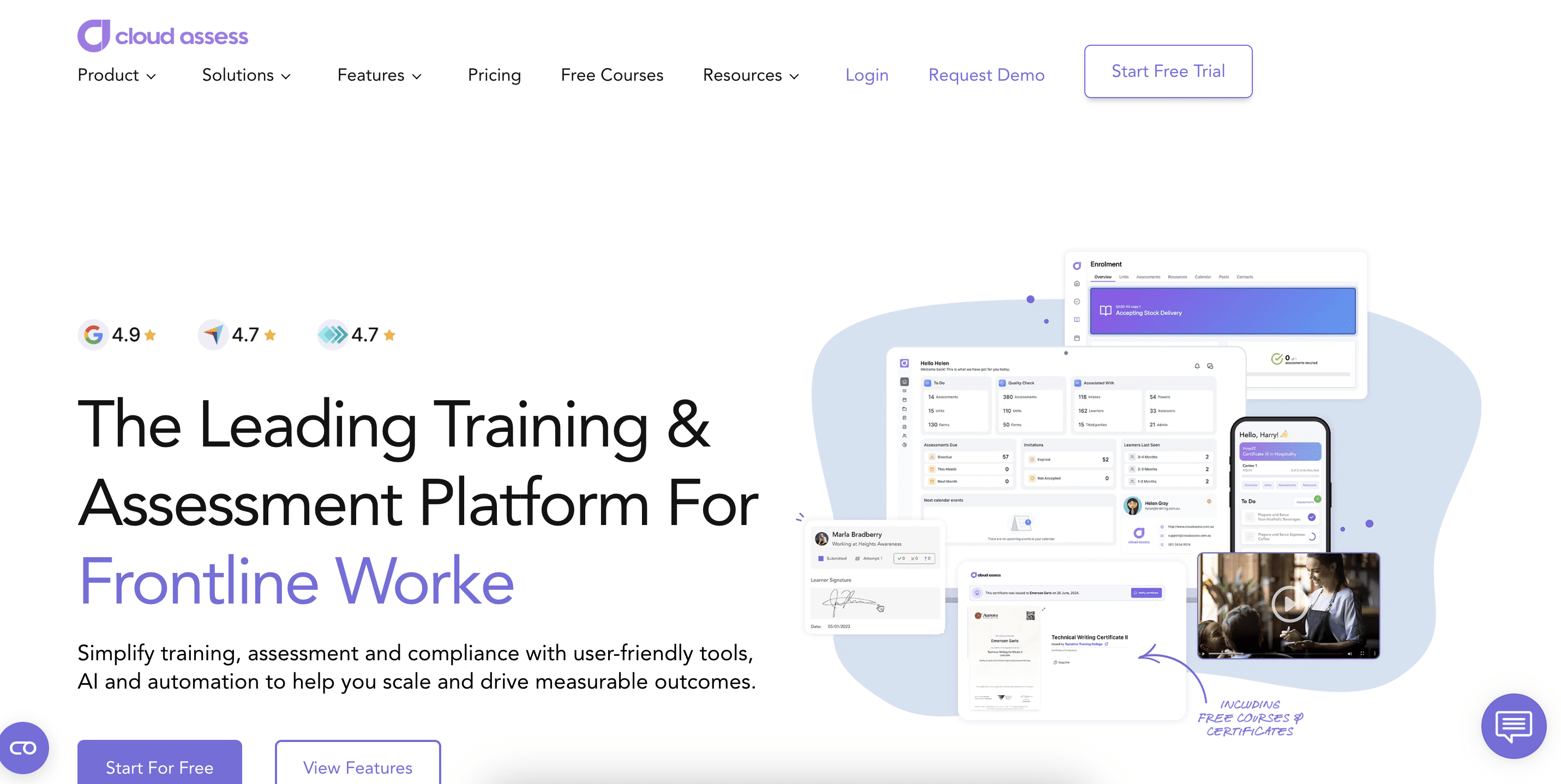 cloudassess homepage